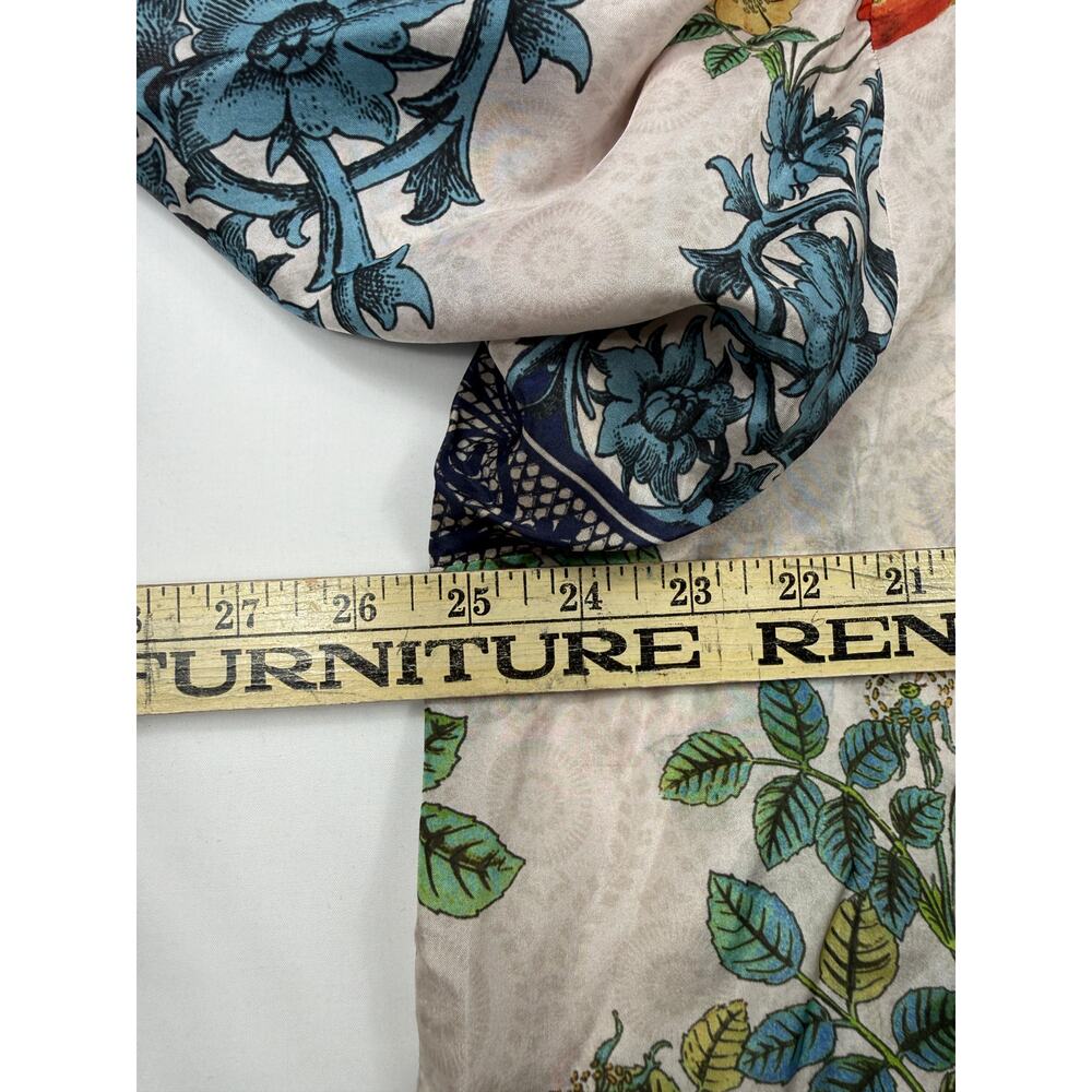 Johnny Was NWOT Evette 100% silk Blouse Sz XXL floral print ruffled neckline - Picture 12 of 14